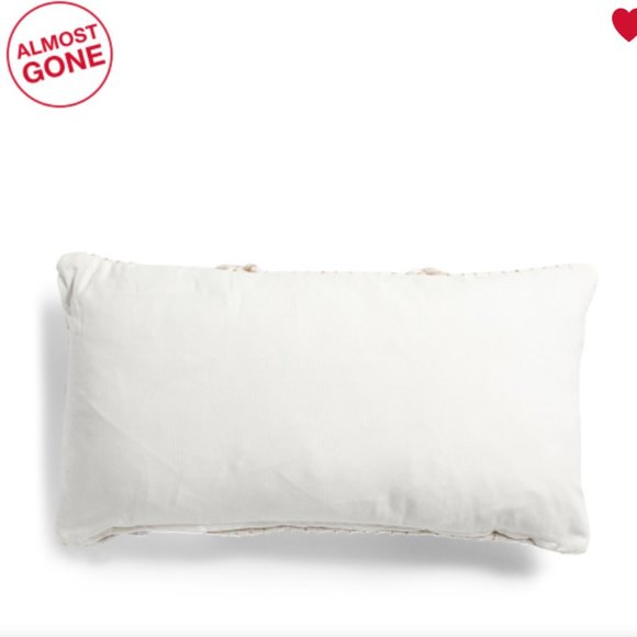 14x26 Tufted Berber Cream Tan Natural Long Pillow Case - Picture 2 of 3